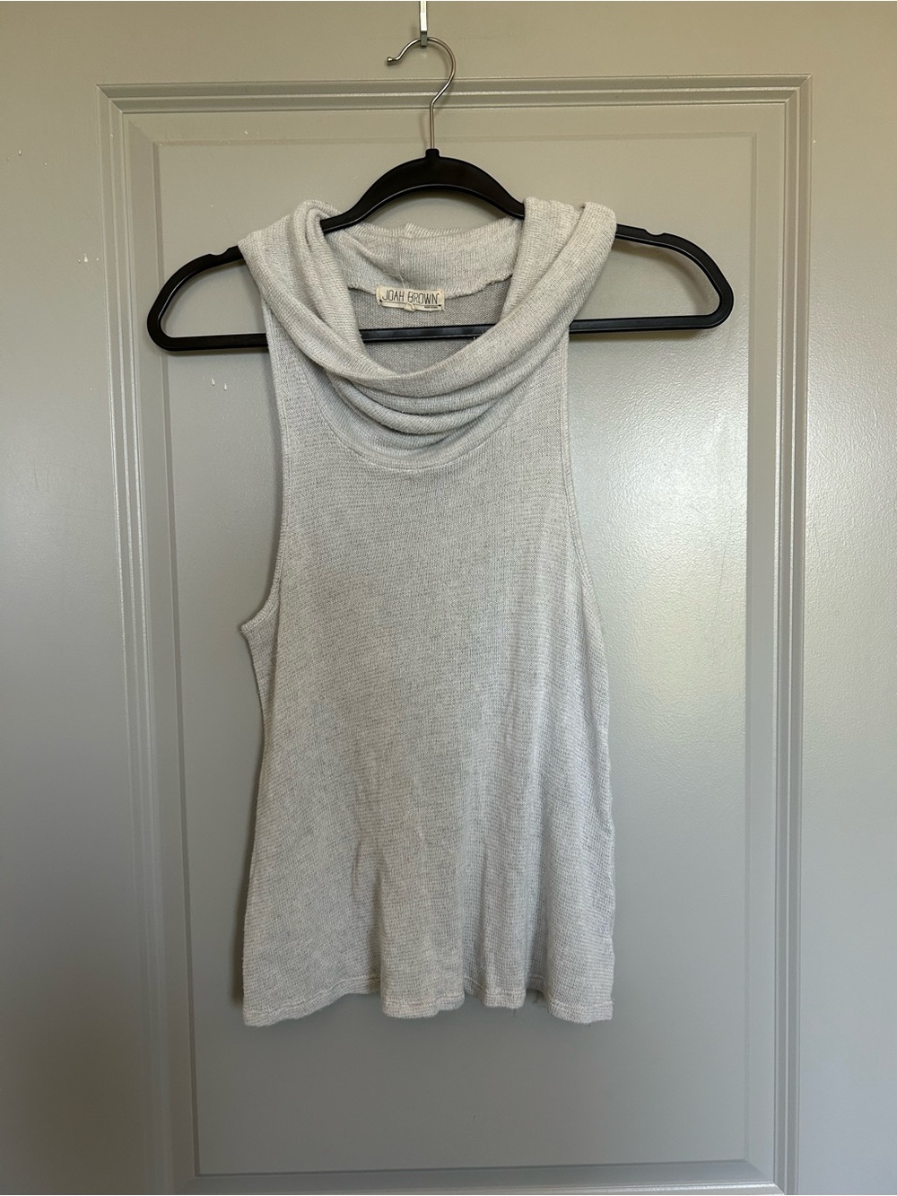 Joah Brown Women’s Light Gray Cowl Neck Sweater